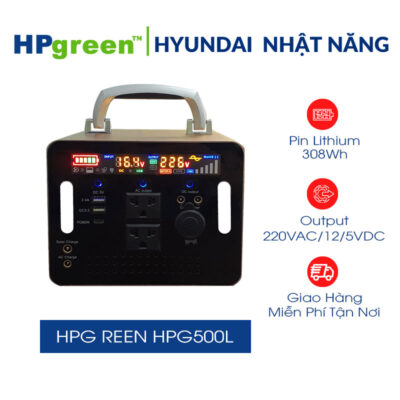 Trạm sạc dự phòng di động HPgreen HPG500L Pin Lithium công suất 300Wh