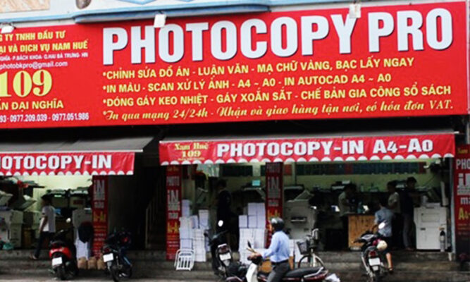 Máy phát điện cho tiệm in ấn quảng cáo