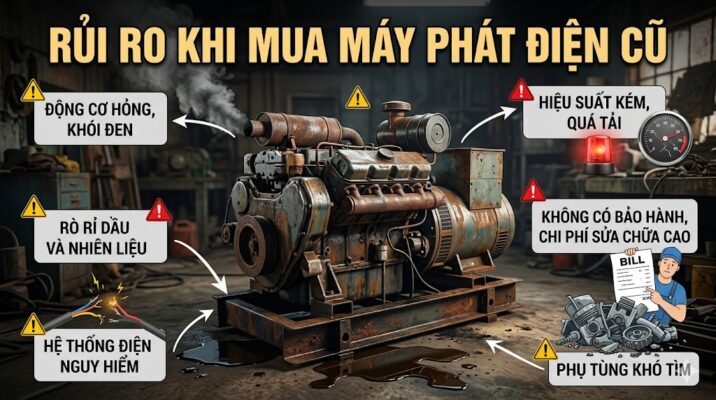 Rủi ro mua máy phát điện cũ