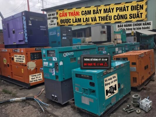 Rủi ro khi mua máy phát điện cũ